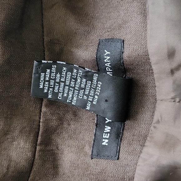 EUC like new New York Company women's brown double breast jacket coat XL - Picture 7 of 9